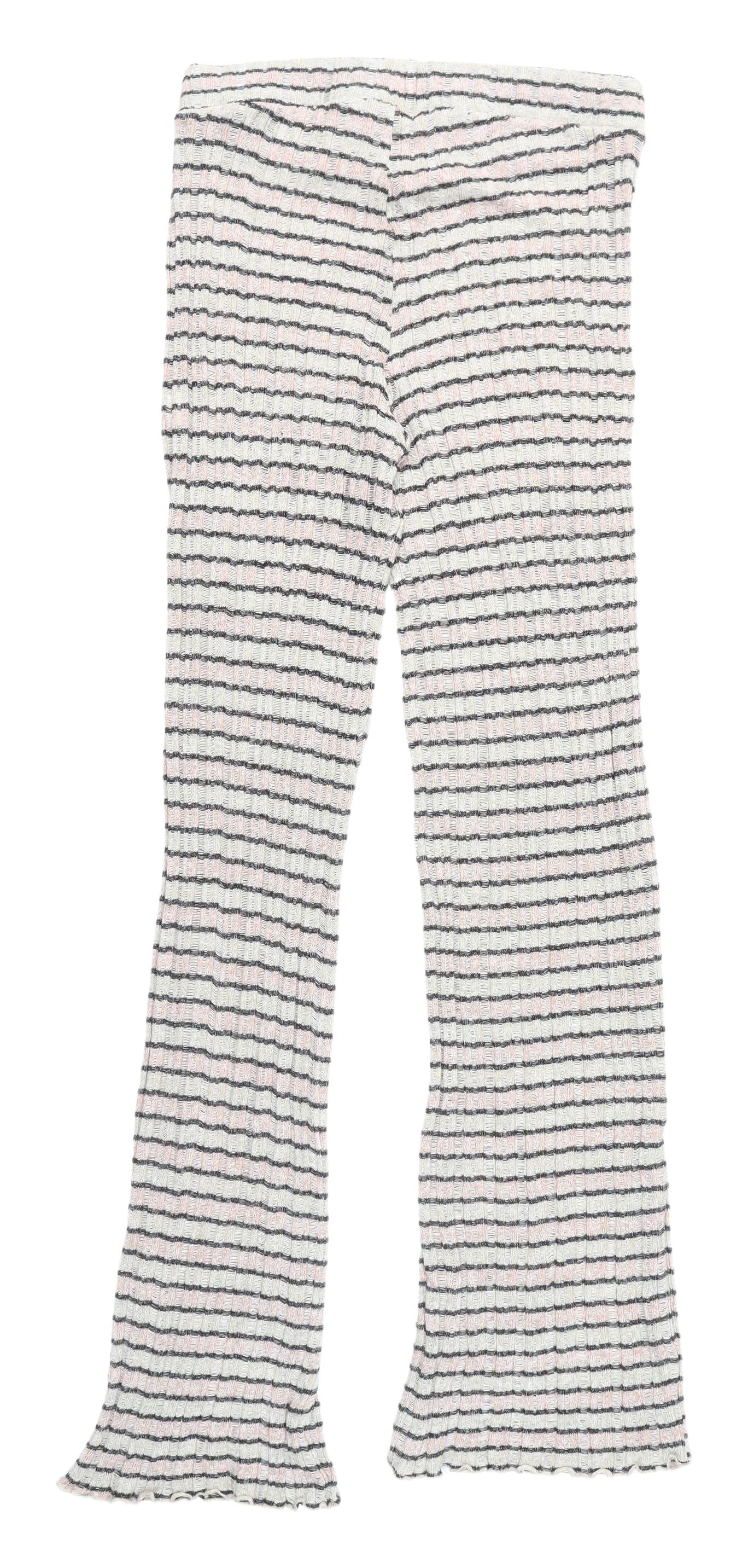 Womens UK Size M Zara Relaxed Fit  Multicoloured Trousers