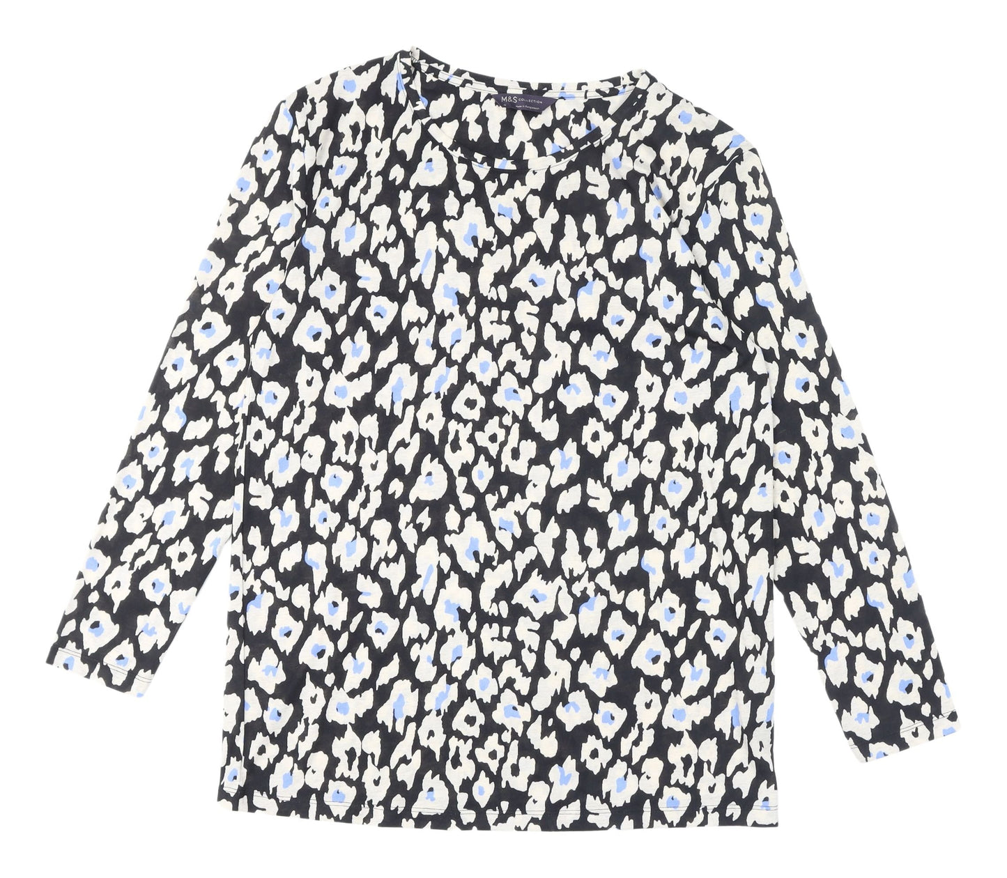 Womens UK Size 10 Marks and Spencer Multicoloured Basic Blouse