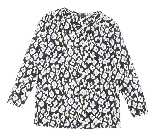 Womens UK Size 10 Marks and Spencer Multicoloured Basic Blouse