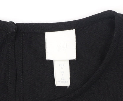 H&M Women's Black Long Sleeve Dress Size S