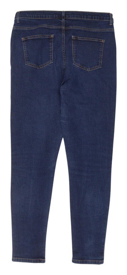 Womens UK Size 14 Marks and Spencer Regular Fit Skinny Blue Jeans