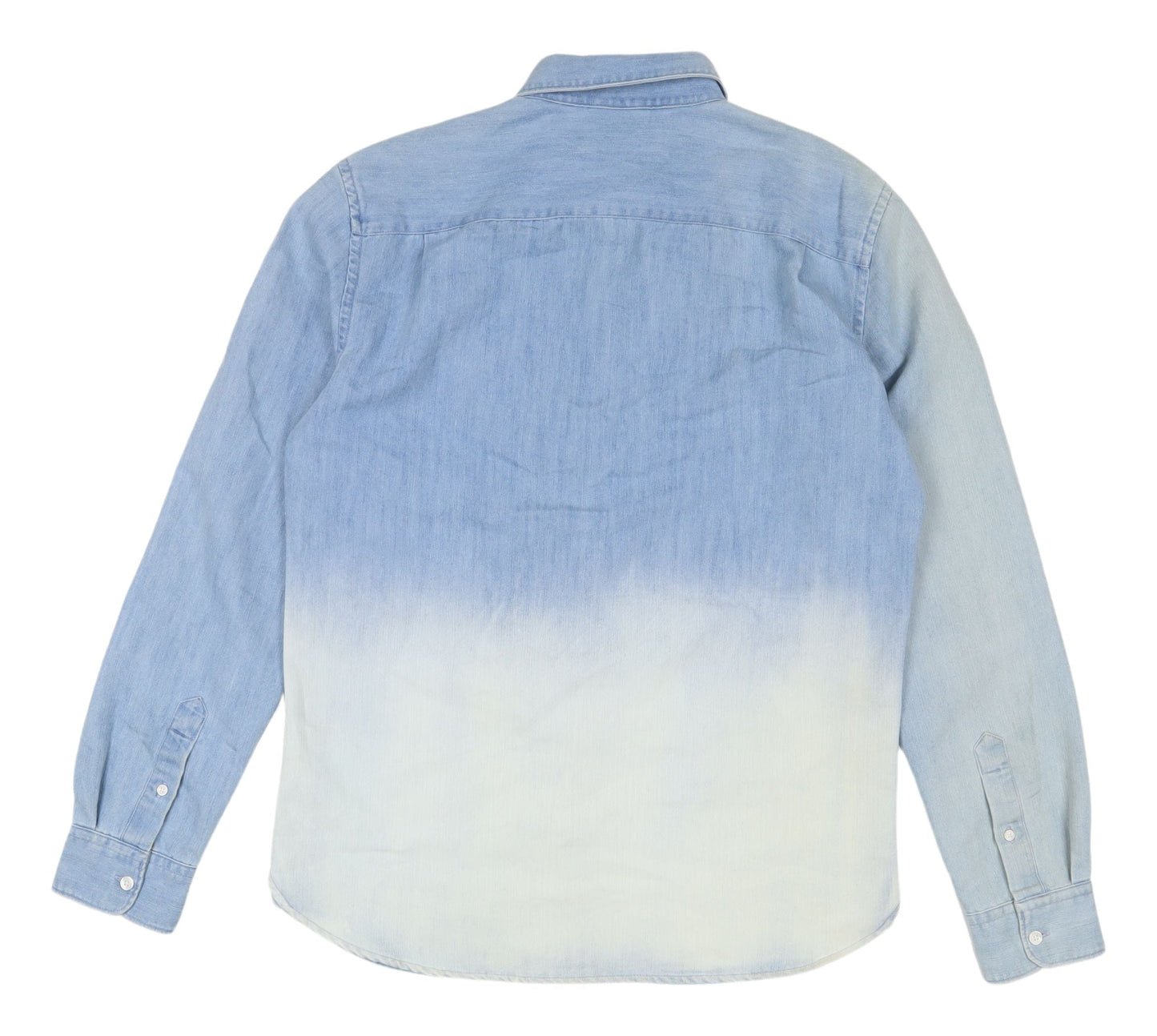 French Connection Men's Blue Colourblock Shirt S