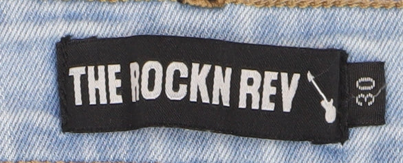 The Rockn Rev Unisex Light Blue Denim Bermuda Shorts