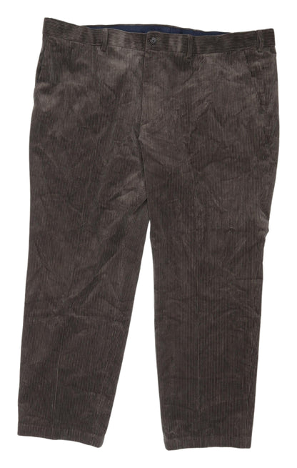 Marks and Spencer Men's Brown Corduroy Chino Trousers