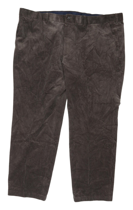 Marks and Spencer Men's Brown Corduroy Chino Trousers