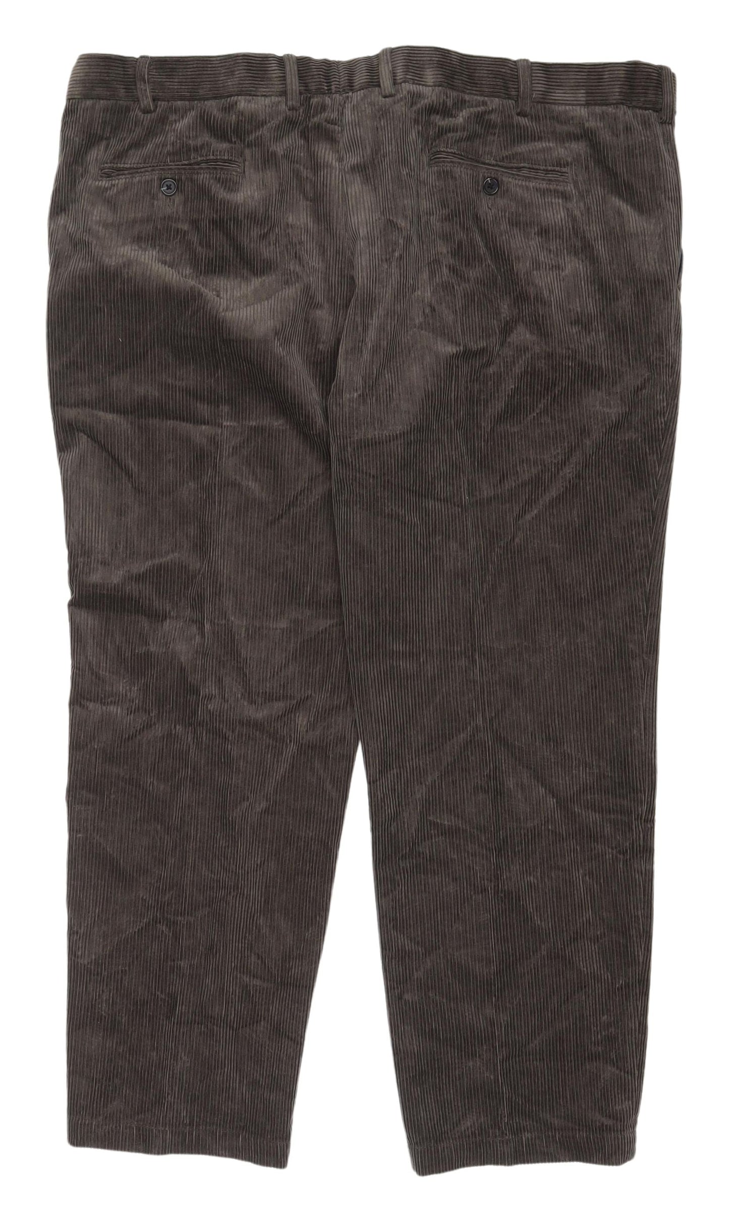 Marks and Spencer Men's Brown Corduroy Chino Trousers