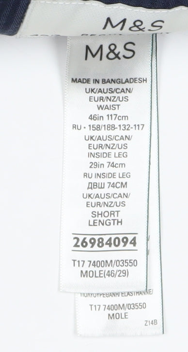 Marks and Spencer Men's Brown Corduroy Chino Trousers