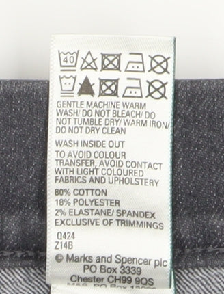 Womens UK Size 8 Marks and Spencer Regular Fit Jegging Grey Jeans