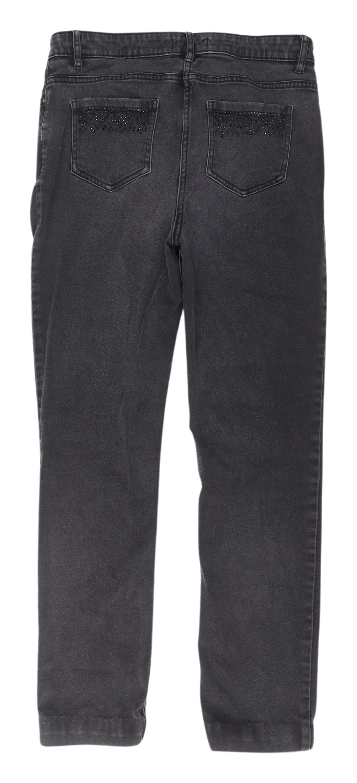 Womens UK Size 12 Marks and Spencer Slim Fit Slim Black Jeans