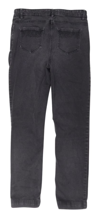 Womens UK Size 12 Marks and Spencer Slim Fit Slim Black Jeans