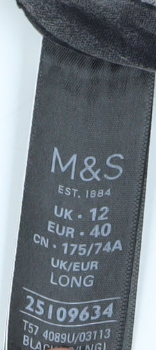 Womens UK Size 12 Marks and Spencer Slim Fit Slim Black Jeans