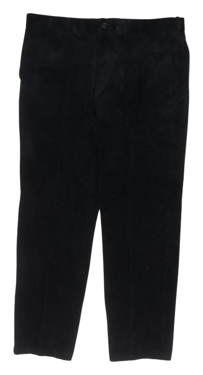 Marks and Spencer Men's Black Corduroy Trousers