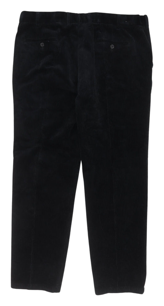 Marks and Spencer Men's Black Corduroy Trousers