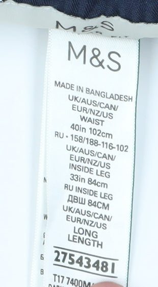 Marks and Spencer Men's Black Corduroy Trousers