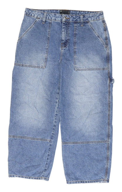 ASOS Blue Denim Cargo Jeans - Relaxed Fit, Size 30