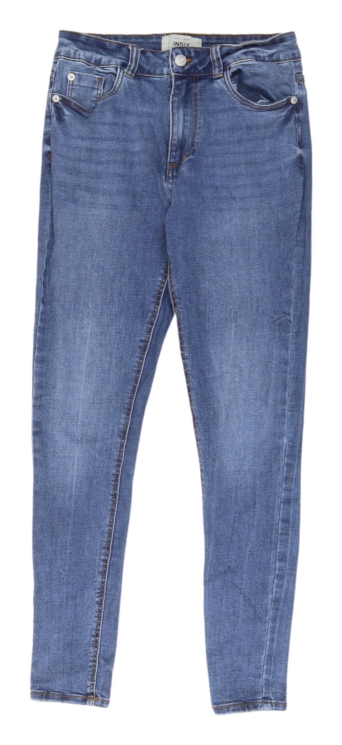 New Look Women's Blue Skinny Jeans Size 12