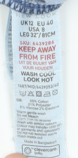 New Look Women's Blue Skinny Jeans Size 12