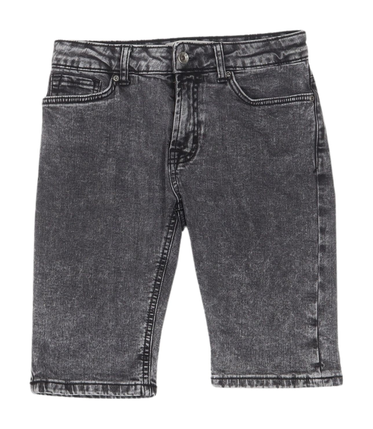 Topman Men's Black Chino Shorts M Denim Casual