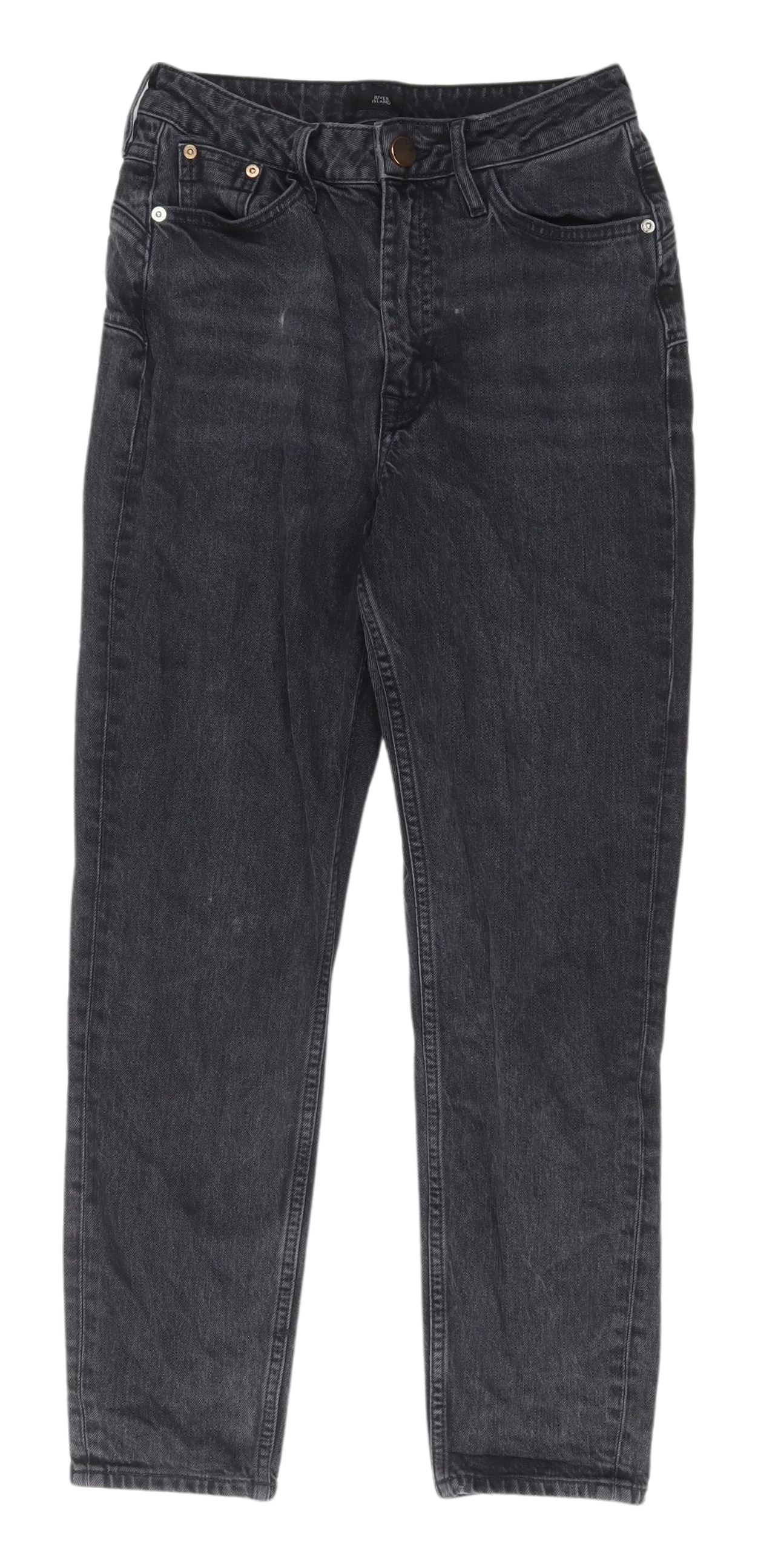 River Island Women's Black Straight Jeans XS