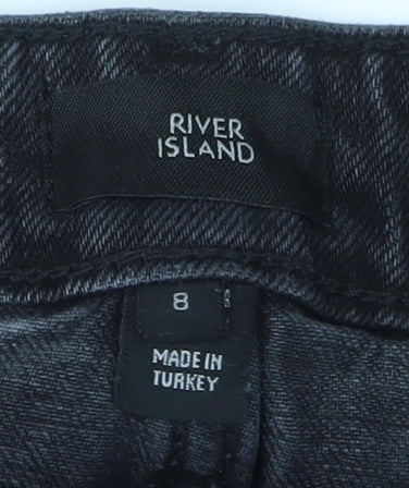 River Island Women's Black Straight Jeans XS