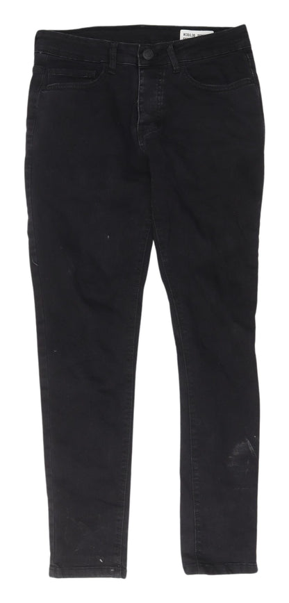 Denim Co. Men's Black Skinny Jeans, Size M, 30 in Waist