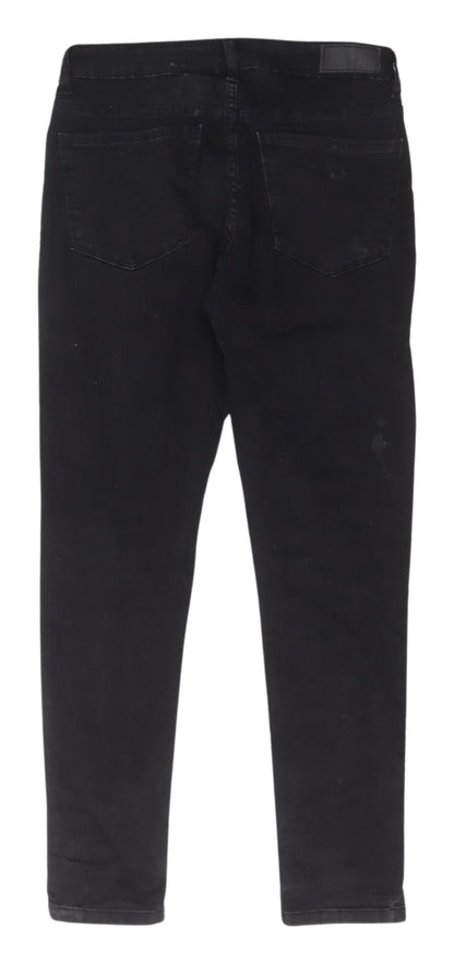 Denim Co. Men's Black Skinny Jeans, Size M, 30 in Waist