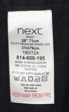 Next Men's Black Skinny Jeans 28x31
