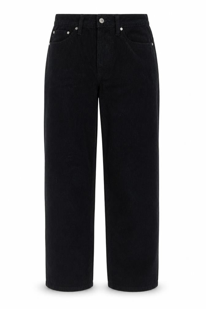 Womens UK Size 2 H&M Regular Fit Cropped Black Trousers
