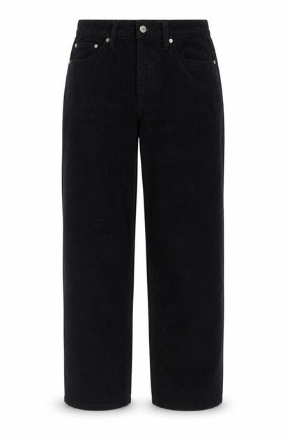 Womens UK Size 2 H&M Regular Fit Cropped Black Trousers