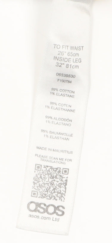 ASOS Women's Blue Boyfriend Jeans, Size 26, Distressed Style