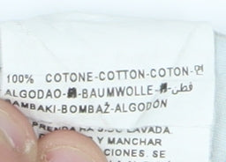 Benetton Women's Blue Wide-Leg Embroidered Jeans Size M