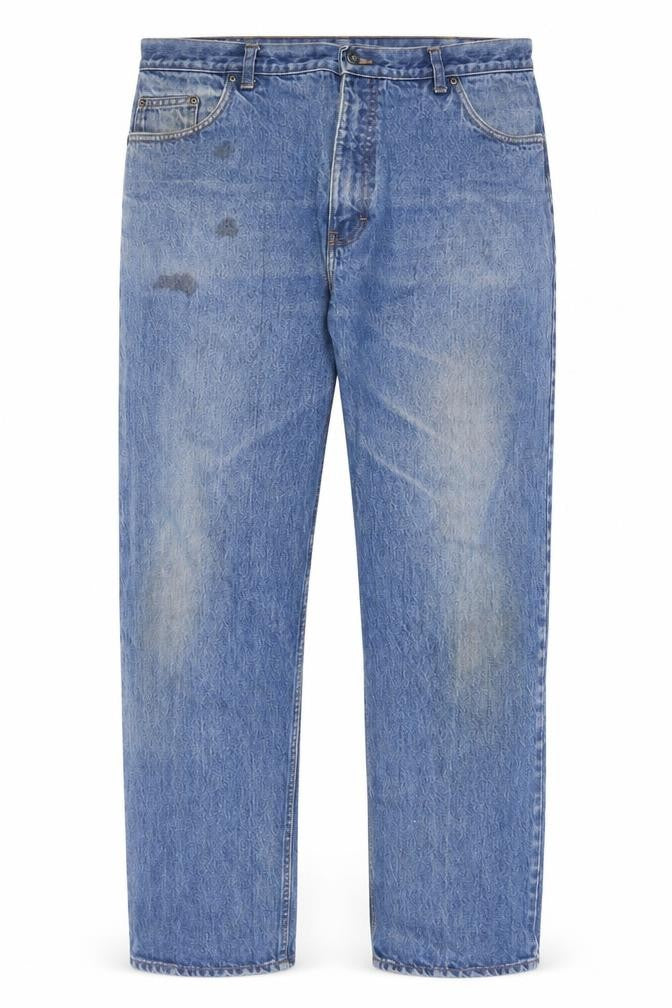 Mens UK Size 40 Marks and Spencer Regular Fit Straight Blue Jeans