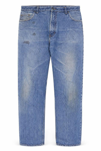 Mens UK Size 40 Marks and Spencer Regular Fit Straight Blue Jeans