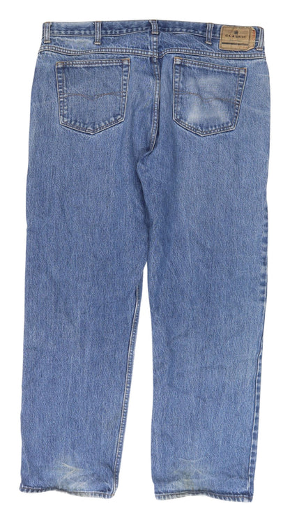 Marks & Spencer Men's Blue Straight Jeans, Size 40