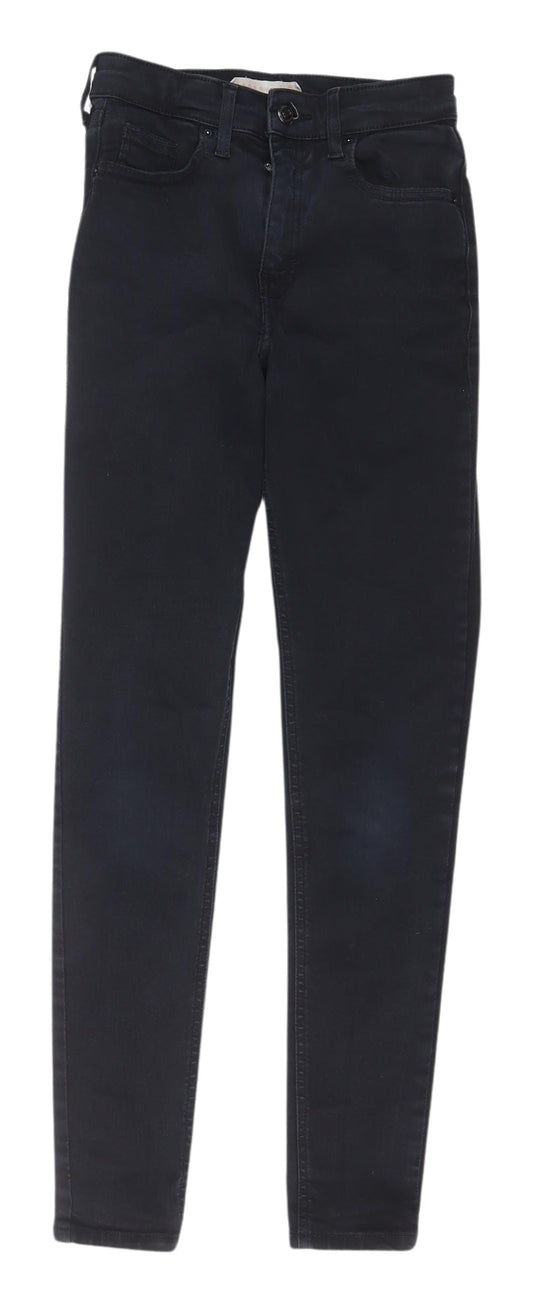 Topshop Women’s Black Skinny Jeans 25 Slim Fit