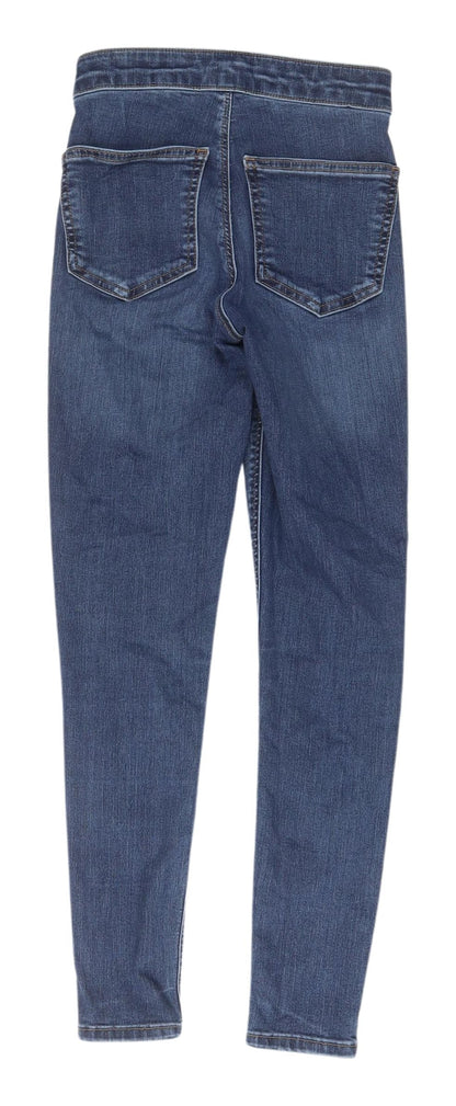 Topshop Womens Blue Straight Leg Jeans Size 6