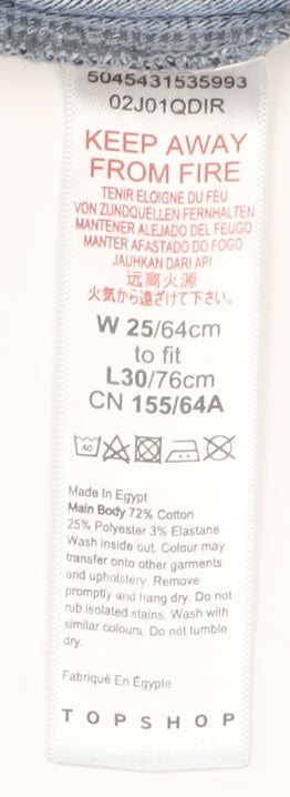 Topshop Womens Blue Straight Leg Jeans Size 6