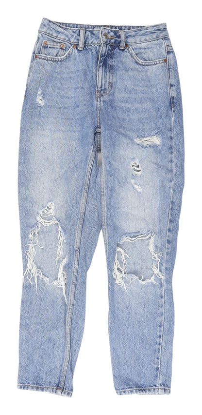 Women's Blue Boyfriend Distressed Jeans Size W25