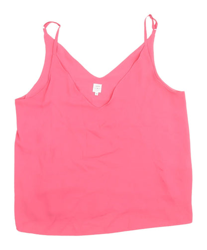 Womens UK Size 14 John Lewis & Partners Pink Camisole Tank