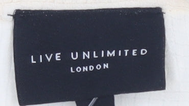 Womens UK Size 26/28 Live Unlimited London Ivory Tunic Blouse