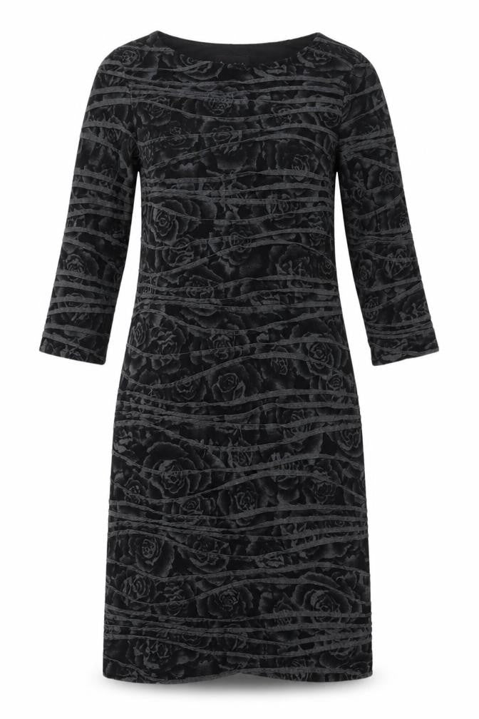 Phase Eight Women's Black Floral Sheath Dress Size 10