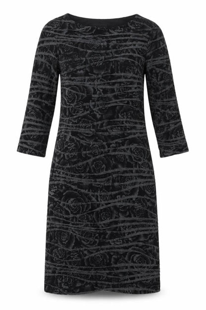 Phase Eight Women's Black Floral Sheath Dress Size 10