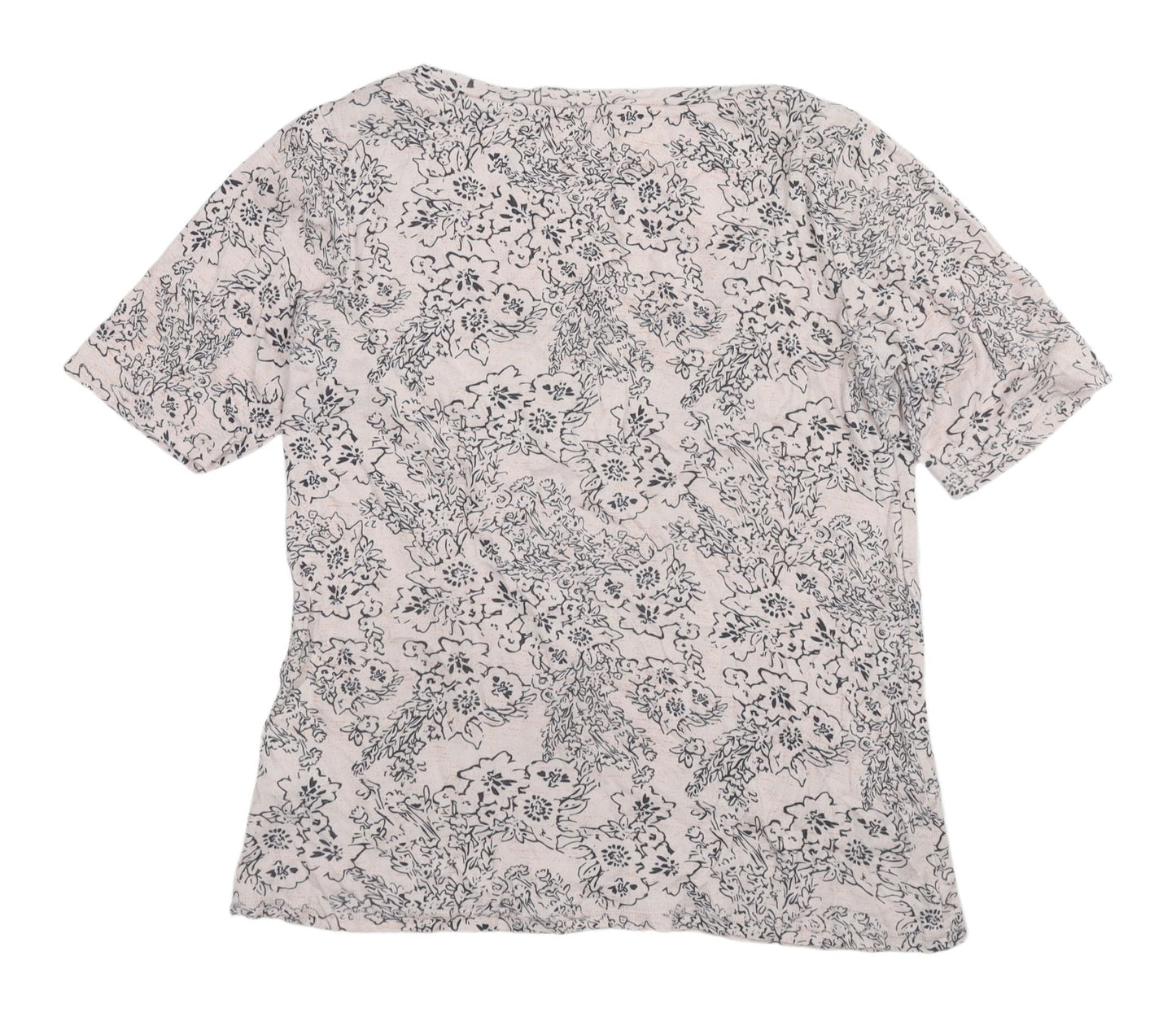 Womens UK Size 14 Marks and Spencer Ivory  T-Shirt