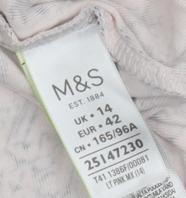 Womens UK Size 14 Marks and Spencer Ivory  T-Shirt