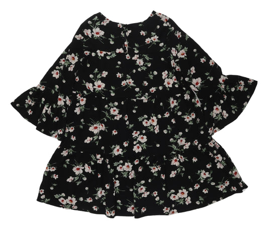 New Look Women's Black Floral Dress UK 10