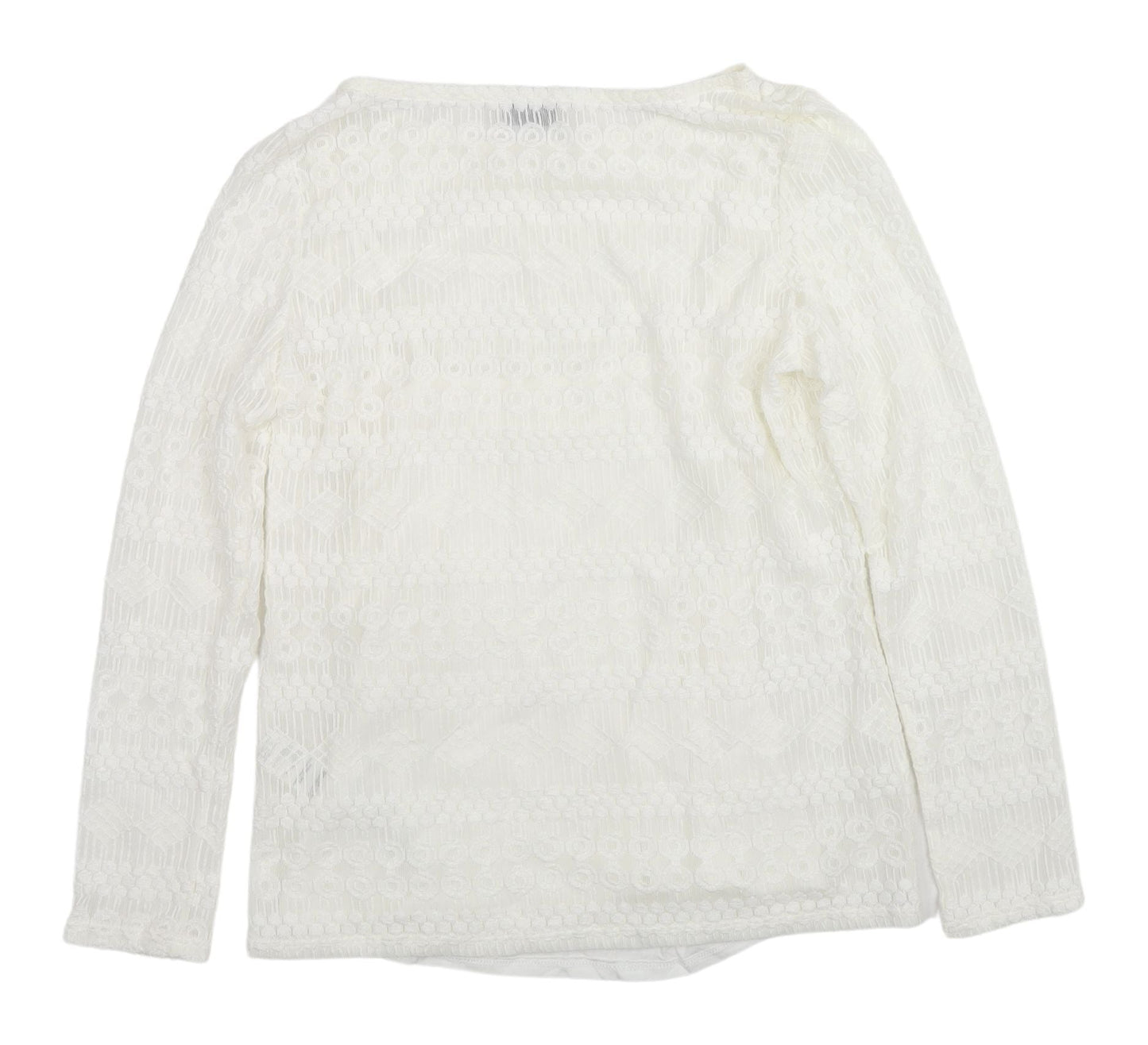 Womens UK Size 10 Marks and Spencer Ivory Basic Blouse