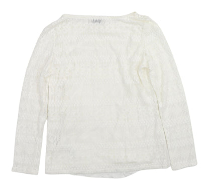 Womens UK Size 10 Marks and Spencer Ivory Basic Blouse