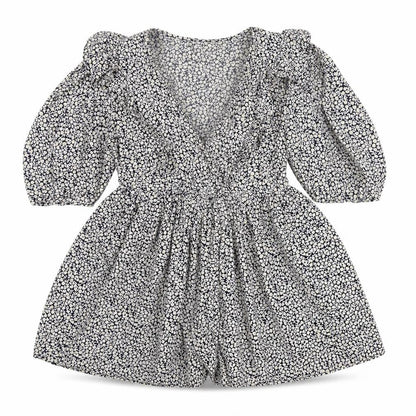 H&M Women's Floral Mini Dress, Size S, Puff Sleeves