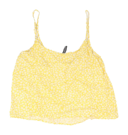 Womens UK Size 8 H&M Yellow Camisole Tank