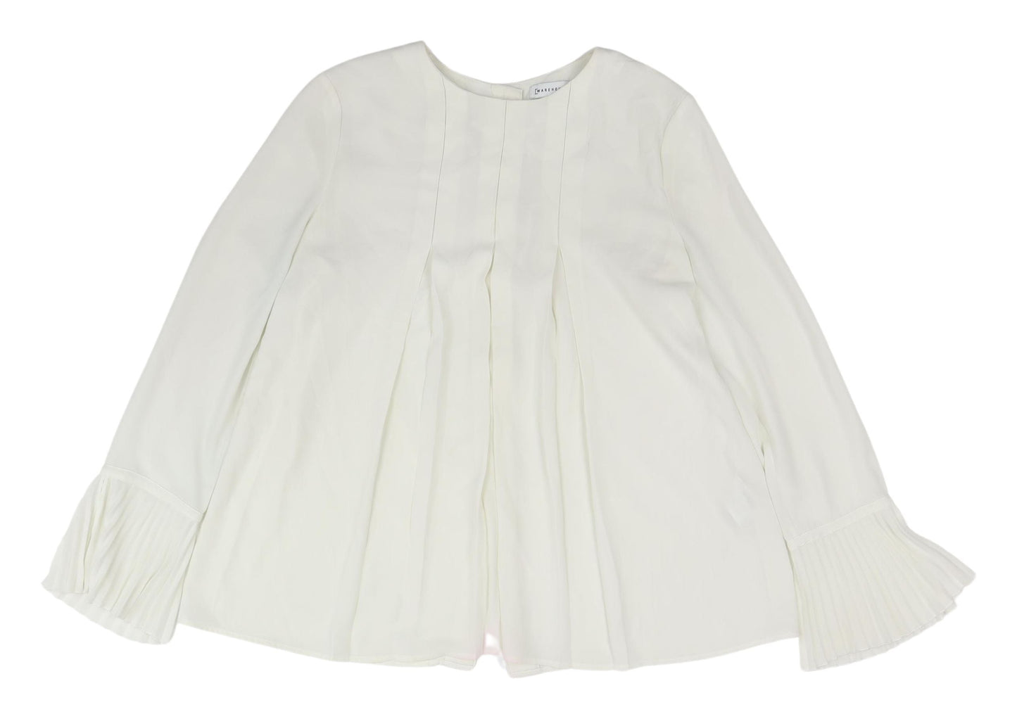 Womens UK Size 10 Warehouse Ivory Basic Blouse